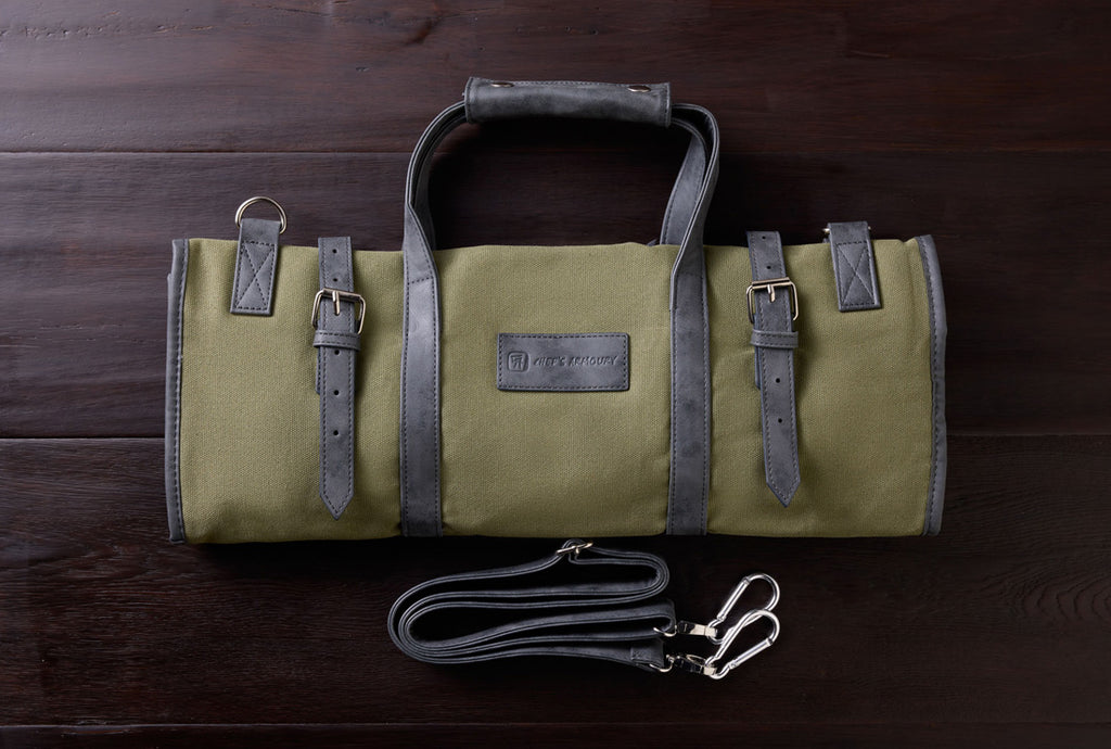 Knife Bag 15 Pockets Khaki Green