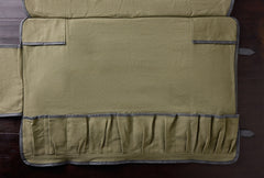 Knife Bag 15 Pockets Khaki Green